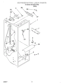 02 - Refrigerator Liner parts for Whirlpool Refrigerator 6ED22PKXFW02 from AppliancePartsPros.com