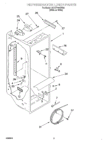 02 - Refrigerator Liner parts for Whirlpool Refrigerator 3XART745GW00 from AppliancePartsPros.com