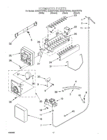 11 - Ice Maker parts for Whirlpool Refrigerator GD22DFXFB03 from AppliancePartsPros.com