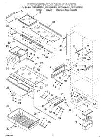 06 - Refrigerator Shelf parts for Kitchenaid Refrigerator KBLP36MHB01 from AppliancePartsPros.com