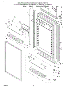 08 - Refrigerator Door parts for Kitchenaid Refrigerator KBLP36MHT01 from AppliancePartsPros.com
