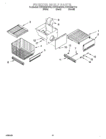 08 - Freezer Shelf parts for Kitchenaid Refrigerator KSSS48MHB00 from AppliancePartsPros.com