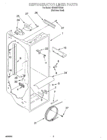 02 - Refrigerator Liner parts for Whirlpool Refrigerator GD25SFXHS03 from AppliancePartsPros.com