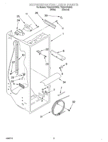 02 - Refrigerator Liner parts for Whirlpool Refrigerator TS22AQXGW02 from AppliancePartsPros.com