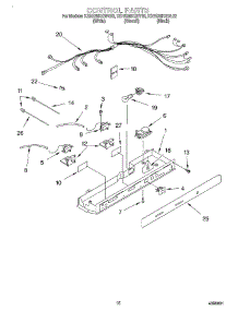 08 - Control parts for Kitchenaid Refrigerator KSRS25KGWH02 from AppliancePartsPros.com