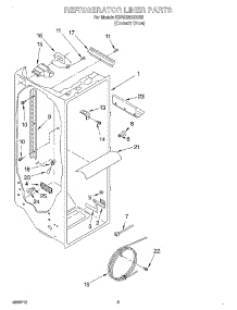 02 - Refrigerator Liner parts for Kitchenaid Refrigerator KSRS25IHBU00 from AppliancePartsPros.com