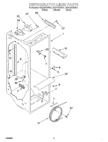 02 - Refrigerator Liner parts for Whirlpool Refrigerator ED27QFXHW01 from AppliancePartsPros.com
