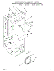 02 - Refrigerator Liner parts for Whirlpool Refrigerator GD27DIXHW00 from AppliancePartsPros.com