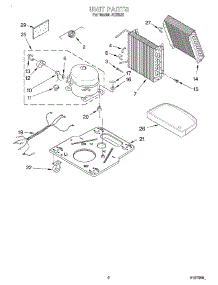 02 - Section parts for Whirlpool Dehumidifier AD25J2 from AppliancePartsPros.com