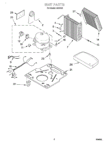 02 - Section parts for Whirlpool Dehumidifier AD50G2 from AppliancePartsPros.com