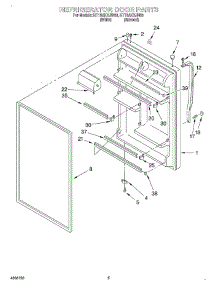 04 - Refrigerator Door parts for Roper Refrigerator RT18AKXJN00 from AppliancePartsPros.com