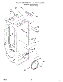02 - Refrigerator Liner parts for Whirlpool Refrigerator BRS70XRANA01 from AppliancePartsPros.com