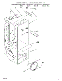 02 - Refrigerator Liner parts for Kitchenaid Refrigerator KSRS25CHBT00 from AppliancePartsPros.com