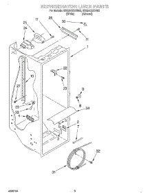 02 - Refrigerator Liner parts for Roper Refrigerator RS22AQXGN02 from AppliancePartsPros.com