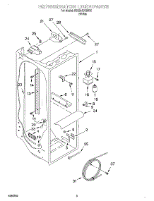 02 - Refrigerator Liner parts for Whirlpool Refrigerator SS22AEXHW02 from AppliancePartsPros.com
