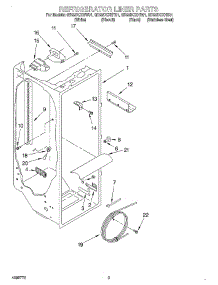 02 - Refrigerator Liner parts for Whirlpool Refrigerator GD22DCXHT01 from AppliancePartsPros.com