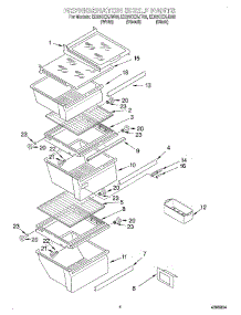 03 - Refrigerator Shelf parts for Whirlpool Refrigerator ED25CEXJW00 from AppliancePartsPros.com
