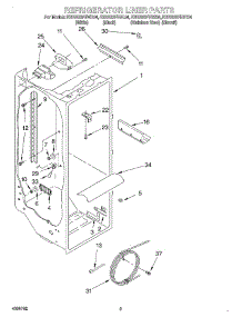 02 - Refrigerator Liner parts for Kitchenaid Refrigerator KSRB22FHBL04 from AppliancePartsPros.com