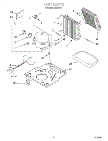 02 - Section parts for Whirlpool Dehumidifier AD25TJ3 from AppliancePartsPros.com