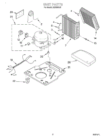 02 - Section parts for Whirlpool Dehumidifier AD050SJ2 from AppliancePartsPros.com