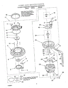 04 - Pump And Sprayarm parts for Whirlpool Dishwasher GU980SCGT3 from AppliancePartsPros.com