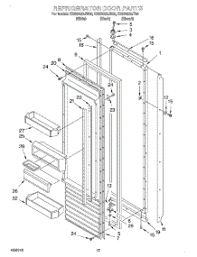 11 - Refrigerator Door parts for Kitchenaid Refrigerator KSSS42QJW00 from AppliancePartsPros.com