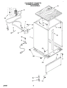 08 - Section parts for Whirlpool Dishwasher DP840CWDB3 from AppliancePartsPros.com