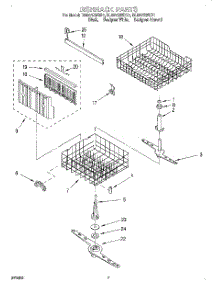 05 - Dishrack parts for Whirlpool Dishwasher DU927QWDQ1 from AppliancePartsPros.com