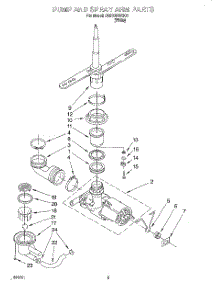 04 - Pump And Sprayarm parts for Whirlpool Dishwasher DU810DWGQ1 from AppliancePartsPros.com