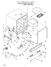 03 - Tub Assembly parts for Roper Dishwasher RUD3000HB0 from AppliancePartsPros.com