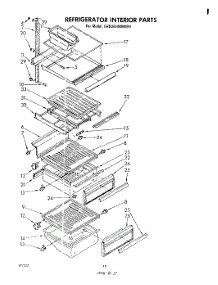 12 - Refrigerator Interior parts for Whirlpool Refrigerator EHD261MMWR1 from AppliancePartsPros.com