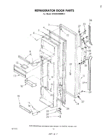 06 - Refrigerator Door parts for Whirlpool Refrigerator EHD252SMWR2 from AppliancePartsPros.com