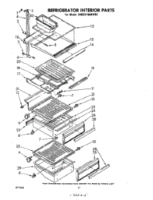 10 - Refrigerator Interior parts for Whirlpool Refrigerator EHD221MMWR0 from AppliancePartsPros.com