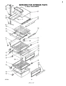 11 - Refrigerator Interior parts for Whirlpool Refrigerator EHD261MMWR2 from AppliancePartsPros.com