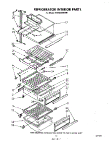 10 - Refrigerator Interior , Lit / Optional parts for Whirlpool Refrigerator EHD261SSWR1 from AppliancePartsPros.com