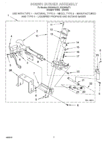 04 - 3402851 Burner parts for Whirlpool Dryer GGQ8858JT1 from AppliancePartsPros.com