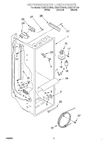 02 - Refrigerator Liner parts for Whirlpool Refrigerator ED25TEXHT02 from AppliancePartsPros.com