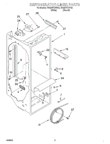 02 - Refrigerator Liner parts for Whirlpool Refrigerator ED25VFXHW02 from AppliancePartsPros.com
