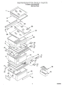 03 - Refrigerator Shelf parts for Whirlpool Refrigerator BRS70XRANA02 from AppliancePartsPros.com