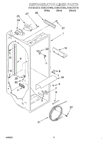 02 - Refrigerator Liner parts for Whirlpool Refrigerator ED25LFXHT02 from AppliancePartsPros.com