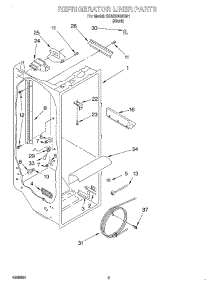02 - Refrigerator Liner parts for Whirlpool Refrigerator 3XARG488G01 from AppliancePartsPros.com