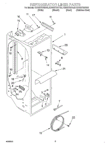 02 - Refrigerator Liner parts for Kitchenaid Refrigerator KSRS27IHSS02 from AppliancePartsPros.com