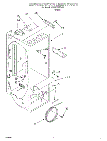 02 - Refrigerator Liner parts for Whirlpool Refrigerator 7GD25DFXFW02 from AppliancePartsPros.com