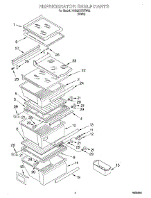 03 - Refrigerator Shelf parts for Whirlpool Refrigerator 7GD25DFXFW02 from AppliancePartsPros.com