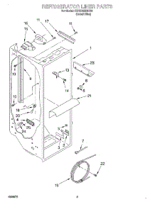 02 - Refrigerator Liner parts for Kitchenaid Refrigerator KSRS25IHBU02 from AppliancePartsPros.com