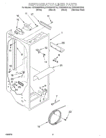 02 - Refrigerator Liner parts for Kitchenaid Refrigerator KSRS25IHBL02 from AppliancePartsPros.com