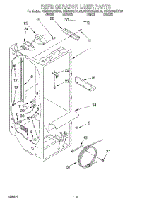 02 - Refrigerator Liner parts for Kitchenaid Refrigerator KSRS25QGBL05 from AppliancePartsPros.com