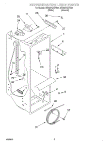02 - Refrigerator Liner parts for Whirlpool Refrigerator 8ED22PQXFW04 from AppliancePartsPros.com