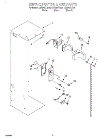 04 - Refrigerator Liner parts for Kitchenaid Refrigerator KSSS48FJW00 from AppliancePartsPros.com