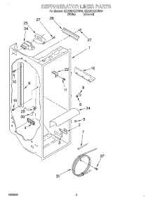 02 - Refrigerator Liner parts for Whirlpool Refrigerator 8ED25DQXFN04 from AppliancePartsPros.com